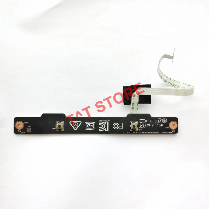 Original For MSI Alpha 15 A3DC A3DDK MS-16U6 MS-16UK Laptop TOUCHPAD BUTTON BOARD WITH CABLE MS-16U6A Test Good Free Shipping