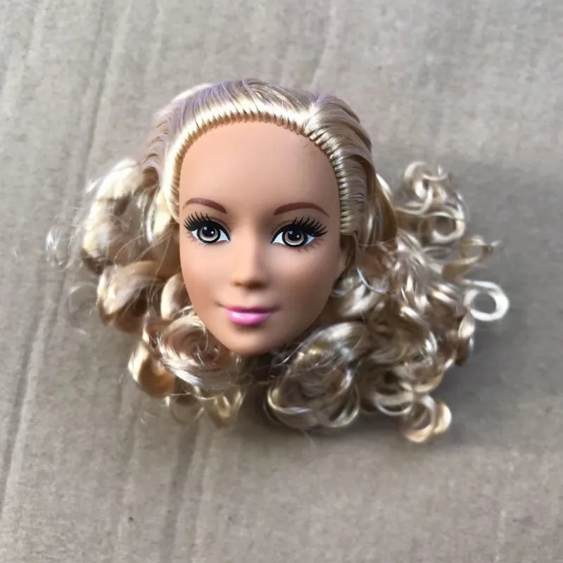 Original Quality Doll Heads 1/6 Size Colorful Hair Doll Parts Good Makeup Collection Doll Heads Girlfriend Gift Toy DIY Decors