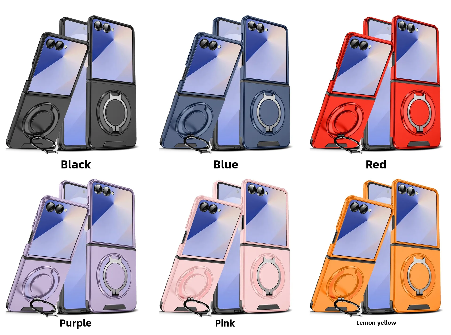 

360° Magnetic Bracket for Magsafe Wireless Charging Phone Case for Samsung Z Flip 6 7 Flip7FE Bracket Anti Fall Protective Cover