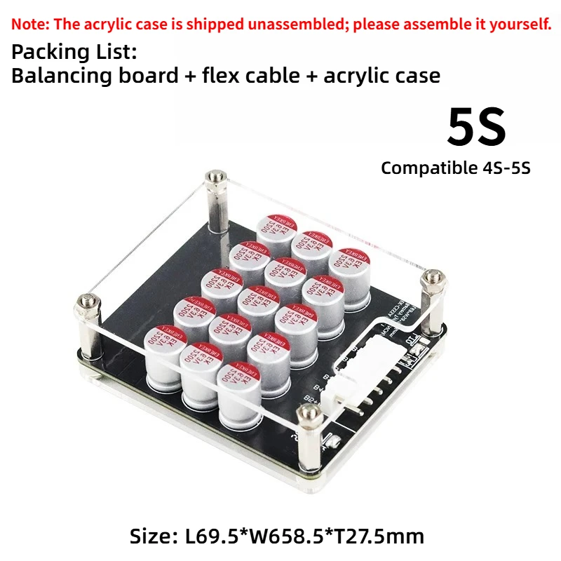 1pcs 5A 4S  Active Equalizer Balancer 5S 6S BMS Cells Balancer Lifepo4 Lipo LTO Battery Energy Capacitor Lithium Pack view 3