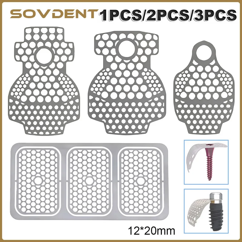 Augmentation osseuse dentaire, membrane en maille de titane, maille de titane médicale flexible pour la régénération osseuse de la paroi latérale d'implant