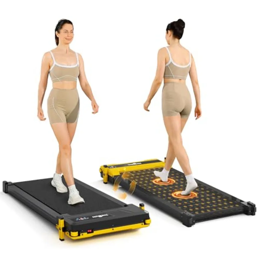 

Dual-Sided Walking Pad Treadmill with 5%/10% Incline, Easy-Flip 2-in-1 for Walking and Feet Massage, 330 LBS, Ultra-Quiet Under