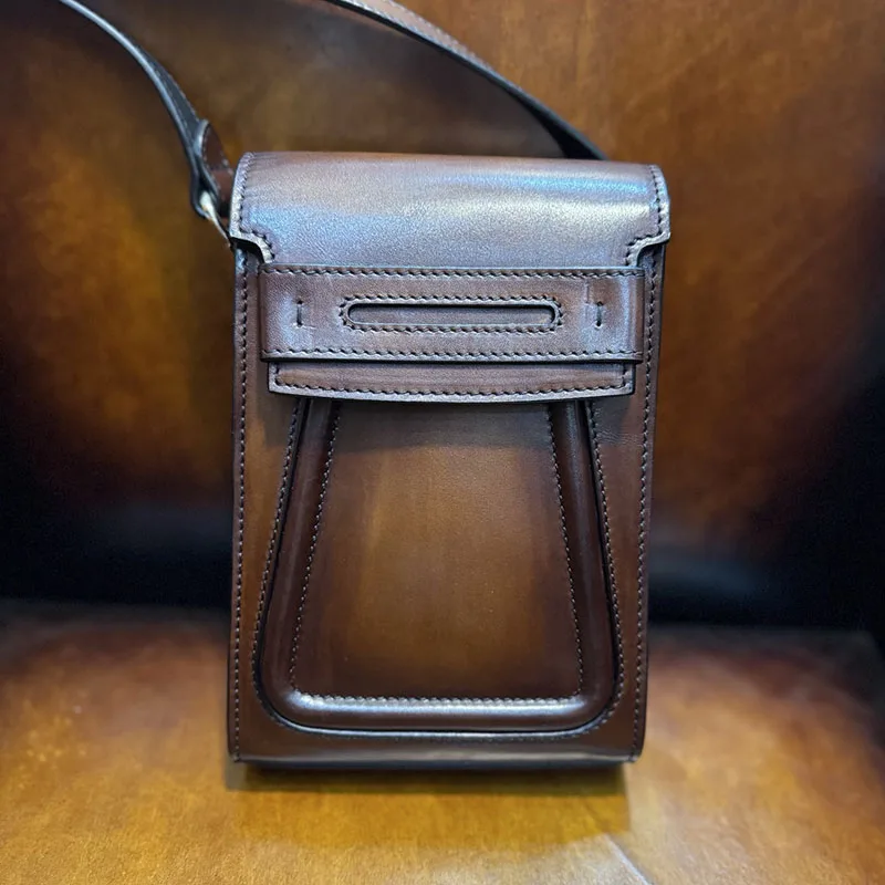 DIMY 2025 Mini Small Bag Leather Portable Mobile Phone Bag Summer Casual Small Backpack Single Shoulder Crossover Bag Trendy