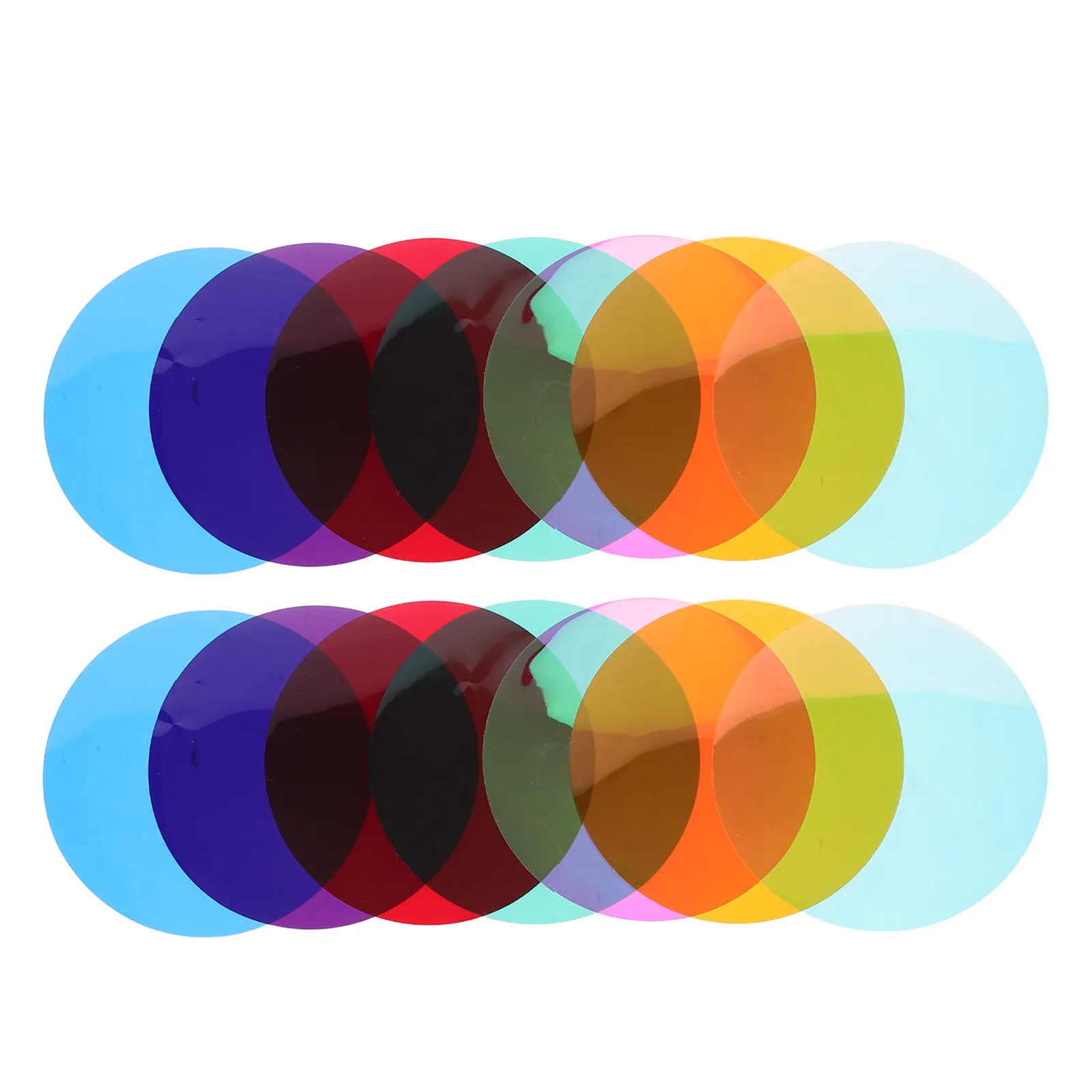 16Pcs Atmosphere Light Sticker Color Correction Film Peel Stick Light Filter Sheets for LED Ceiling Spotlight Pendant Lamp Color