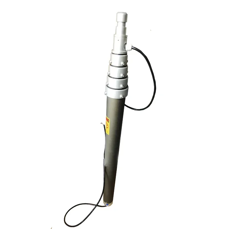 Mobile telecommunication pneumatic telescopic mast