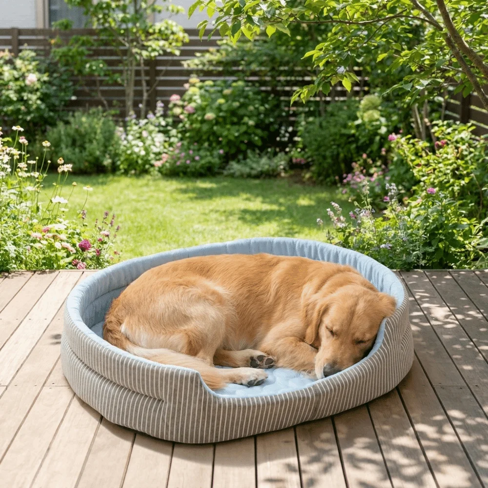 

Self Cooling Breathable Cooling Pet Nest Non-Slip Oval Dog Cooling Bed Comfortable Super Large Ice Pad Pet Mat Indoor