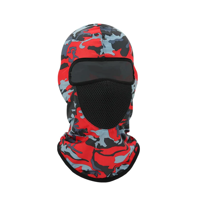 New Ice Cycling Print Men Beanies Women Hat Full Face Mask Cover Helmet Outdoor Sports Szybkoschnący filtr przeciwsłoneczny Ski Balaclava Cap