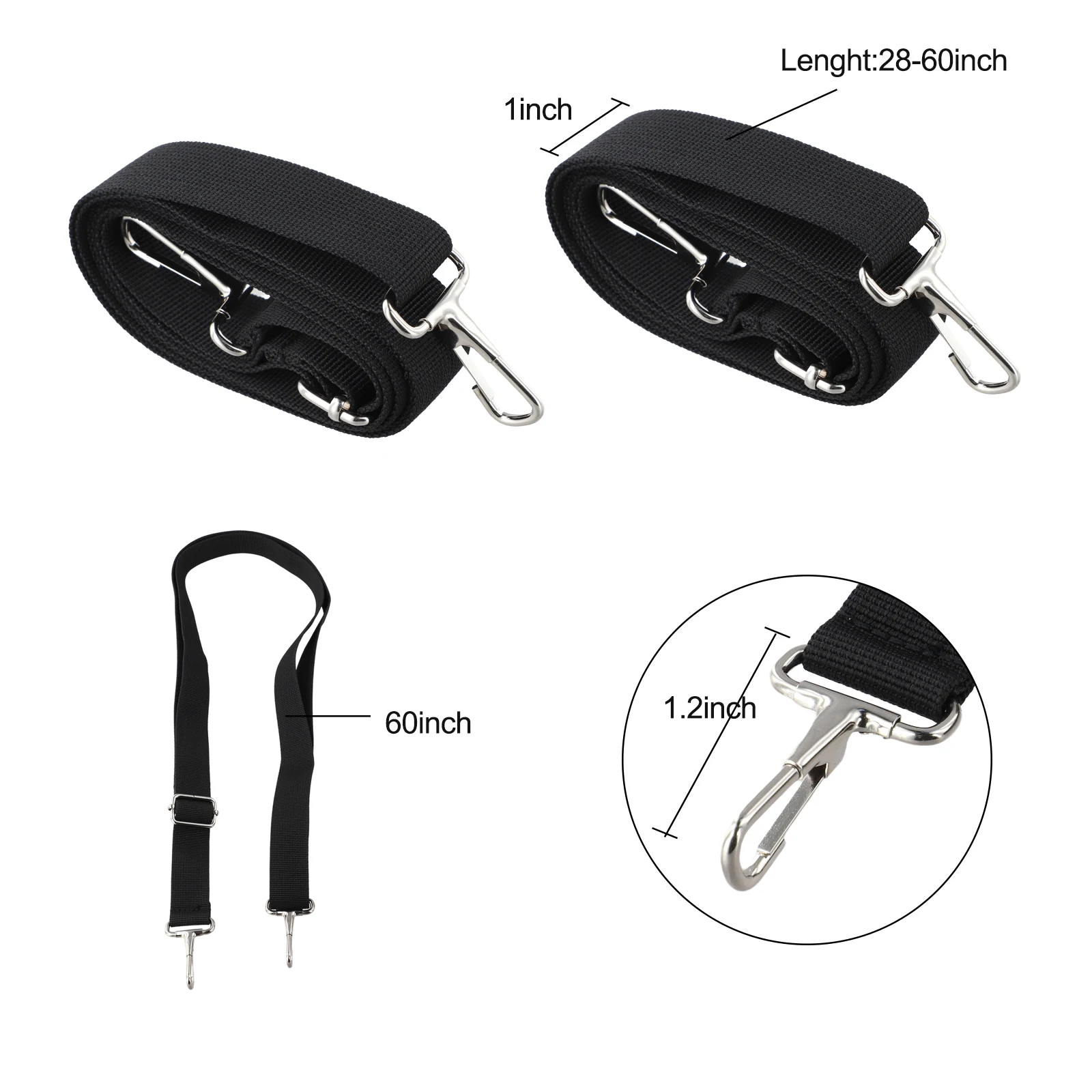

Double End Snap Hook Adjustable Boat Straps Outdoor Adventures Without Accessories Marine Cover Securing Straps
