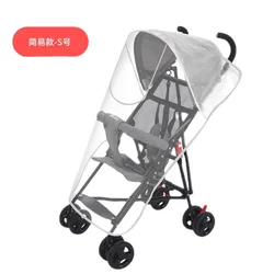 Universal Baby Carriage Rain Cover Trolley Baby Carriage Carrinho de bebê Pára-brisa, Cozy Children's Car Clothing, Poncho Cover para entrega