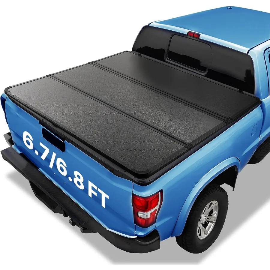 

TriFold Truck Bed Tonneau Cover Compatible with 19992024 F250 F350 Super Duty Styleside 6.75' 81 82 Bed Fit 6.7' x 5.4' 6.8' x