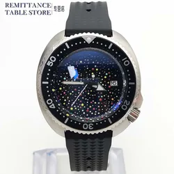 Men's NH35 Thickened AR Sapphire Glass Watch Rubber Strap Stainless Steel Waterproof Case Sterile Dial Men's Fashion Watch