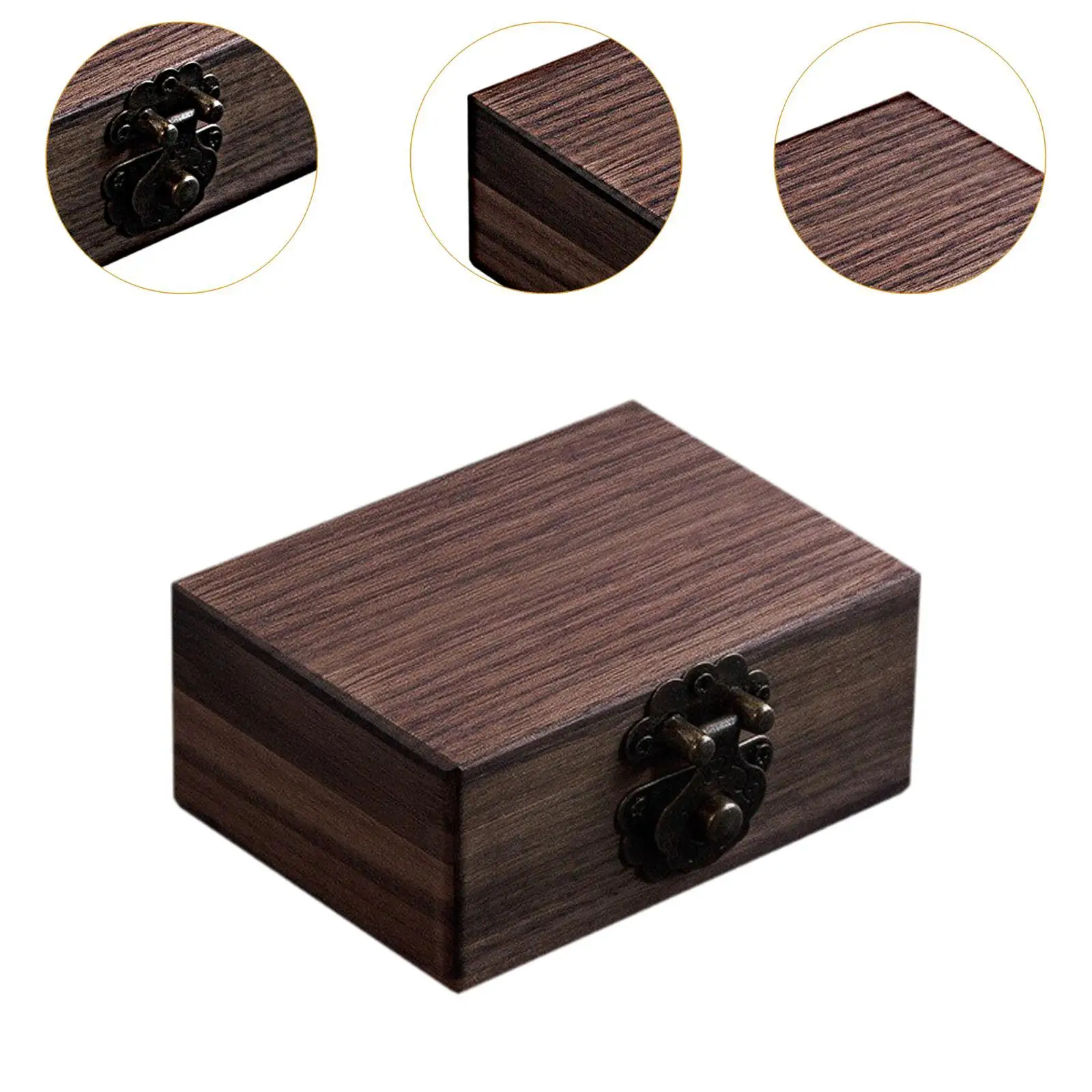 Wooden Jewelry Organizer Box Multipurpose Decorative Jewelry Case for Home