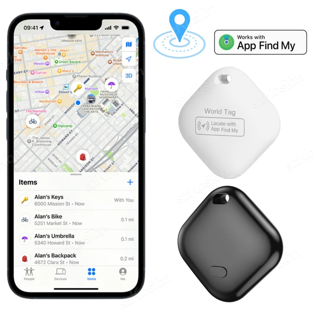

GPS-умный трекер, детский ключ, сумка для домашних животных, позиционирование Bluetooth-совместимого поиска меток, локатор устройств слежения для системы Find My App IOS