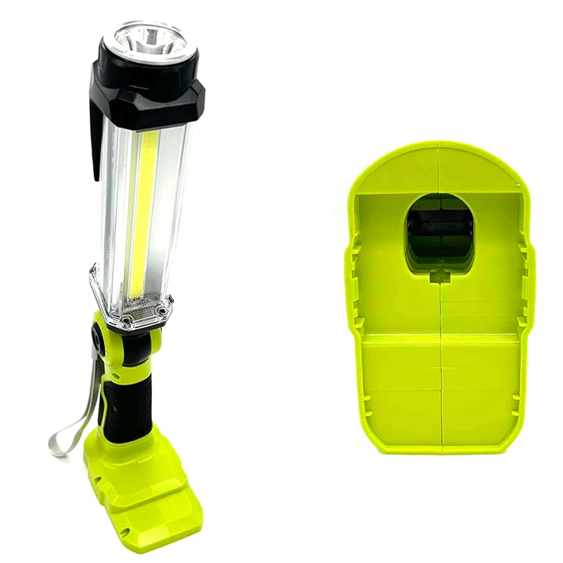 Portable 35W Rechargeable Work Light Floodlight Compatible for Ryobi 18V Lithium-ion Batteries for Workshops Camping Emergencies