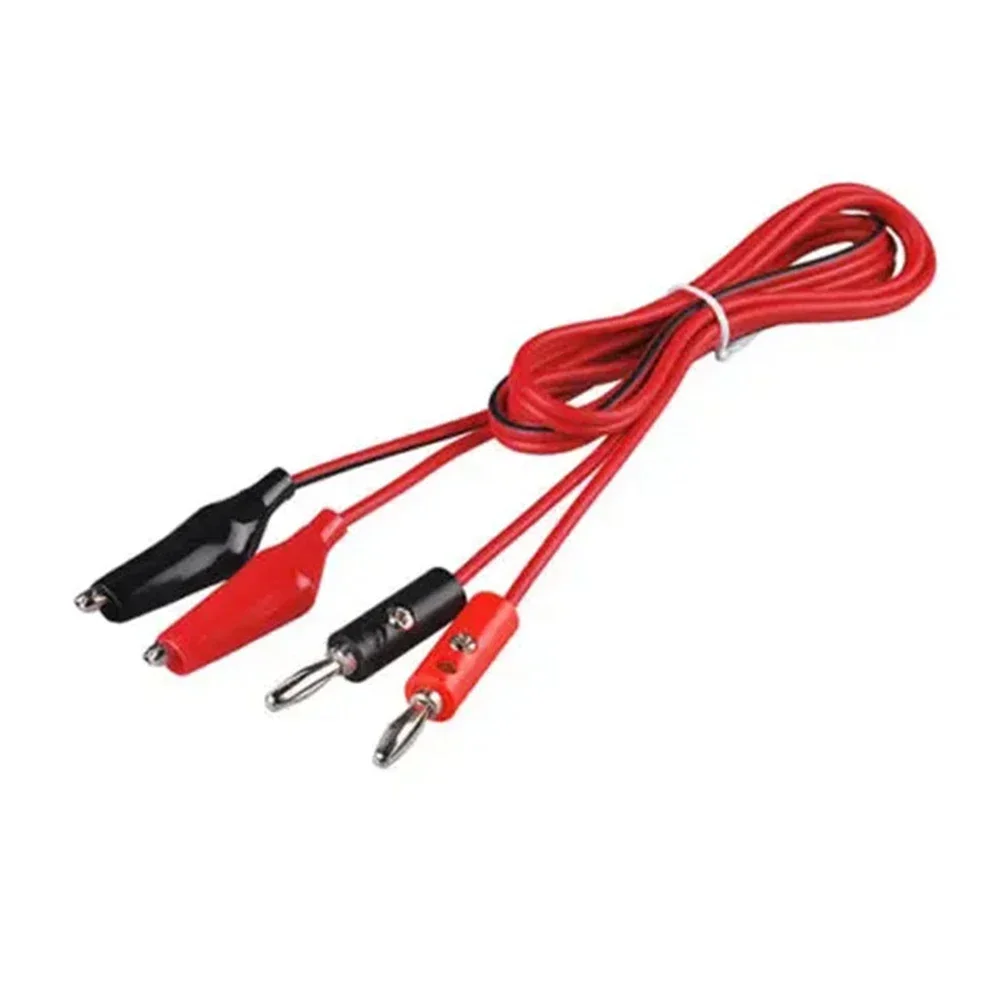 1pc Alligators Cilp To Banana Plug Test Cable Leads Connector Dual Tester Probe Crocodile Clip For Multimeter Measure Tool