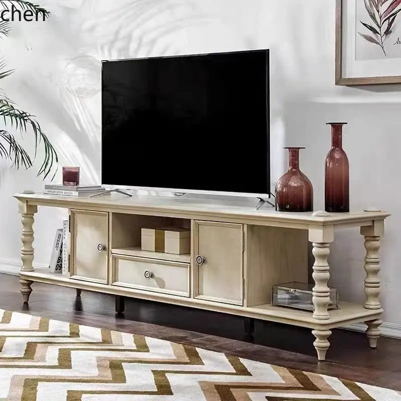 

HXL retro Roman column TV cabinet simple storage home decoration accessories