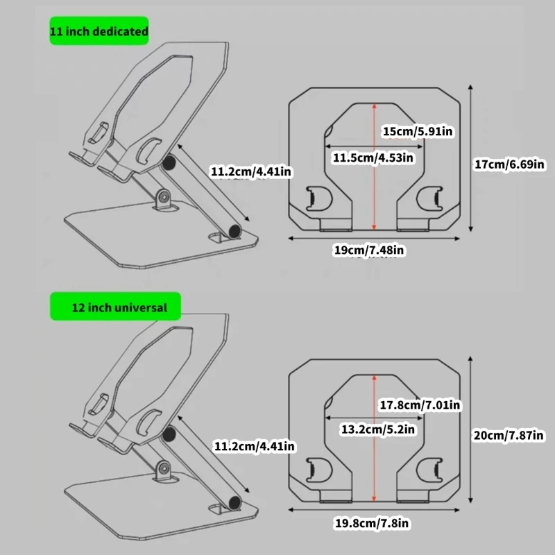 Adjustable Tablet Stand for Long Hours Use in Bedroom or Office Lightweighted 601F
