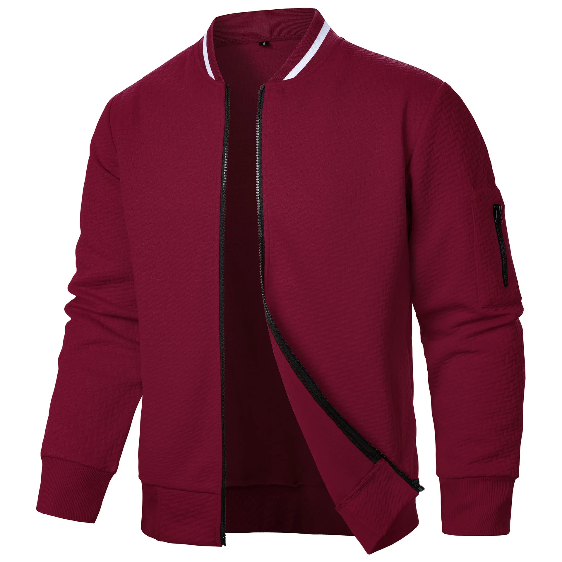 Veste de Baseball pour Homme, Uniforme, Automne Hiver 03 Décontracté, Col Montant, Combinaison à la Mode, Survêtement 202 létique, Fermeture Éclair PVD