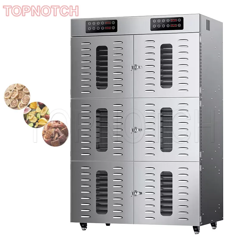 Commercial Industrial 60 90 Layer Stainless Steel Fruit Vegetable Meat Dryer Food Dehydrator