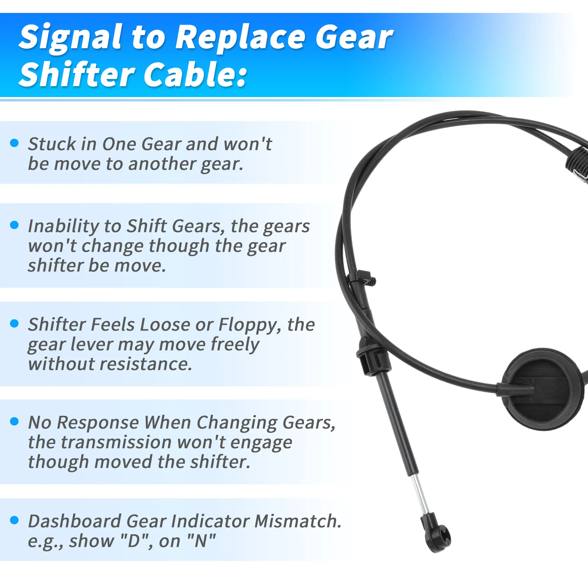 

UXCELL No 25800701 Трос переключения передач автоматической коробки передач для Chevrolet Colorado 2004-2008 для GMC Canyon 2004-2008