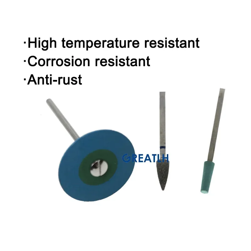 GREATLH 1 zestaw Zestaw do polerowania cyrkonu dentystycznego Wiertła HP Polerka do zębów do rękojeści dentystycznej Zestaw instrumentów