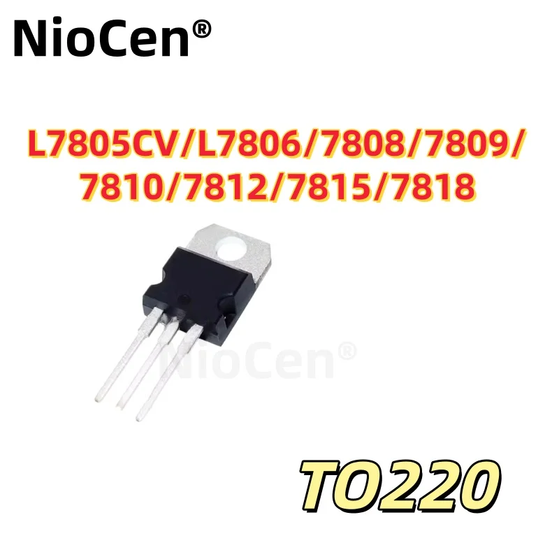 

（5pcs）L7805CV/L7806/7808/7809/7810/7812/7815/7818 Three terminal voltage regulator TO220
