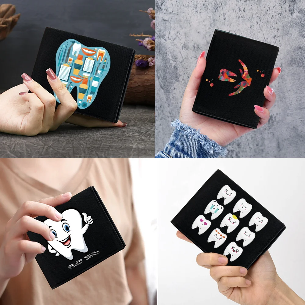 

Pocketbook 2025 New Fashion Coin Pouch Id Card Holder Foldable Money Clip Teeth Series Bank Card Storage Personalized Purse