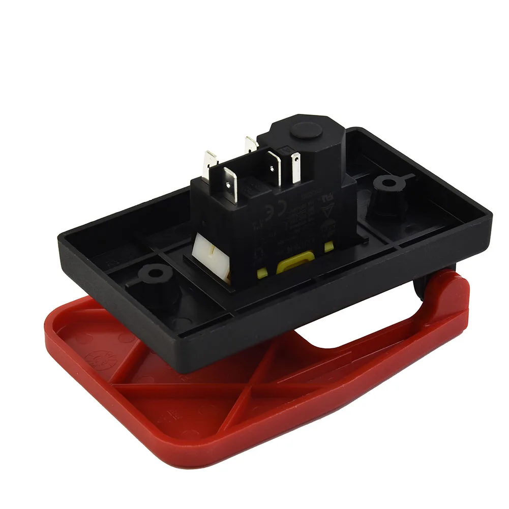 

Electromagnetic Pushbutton Switch 5Pin 240V AC KJD17BD 16 3 with Stop Cover for Lathe Saw and Garden Machinery