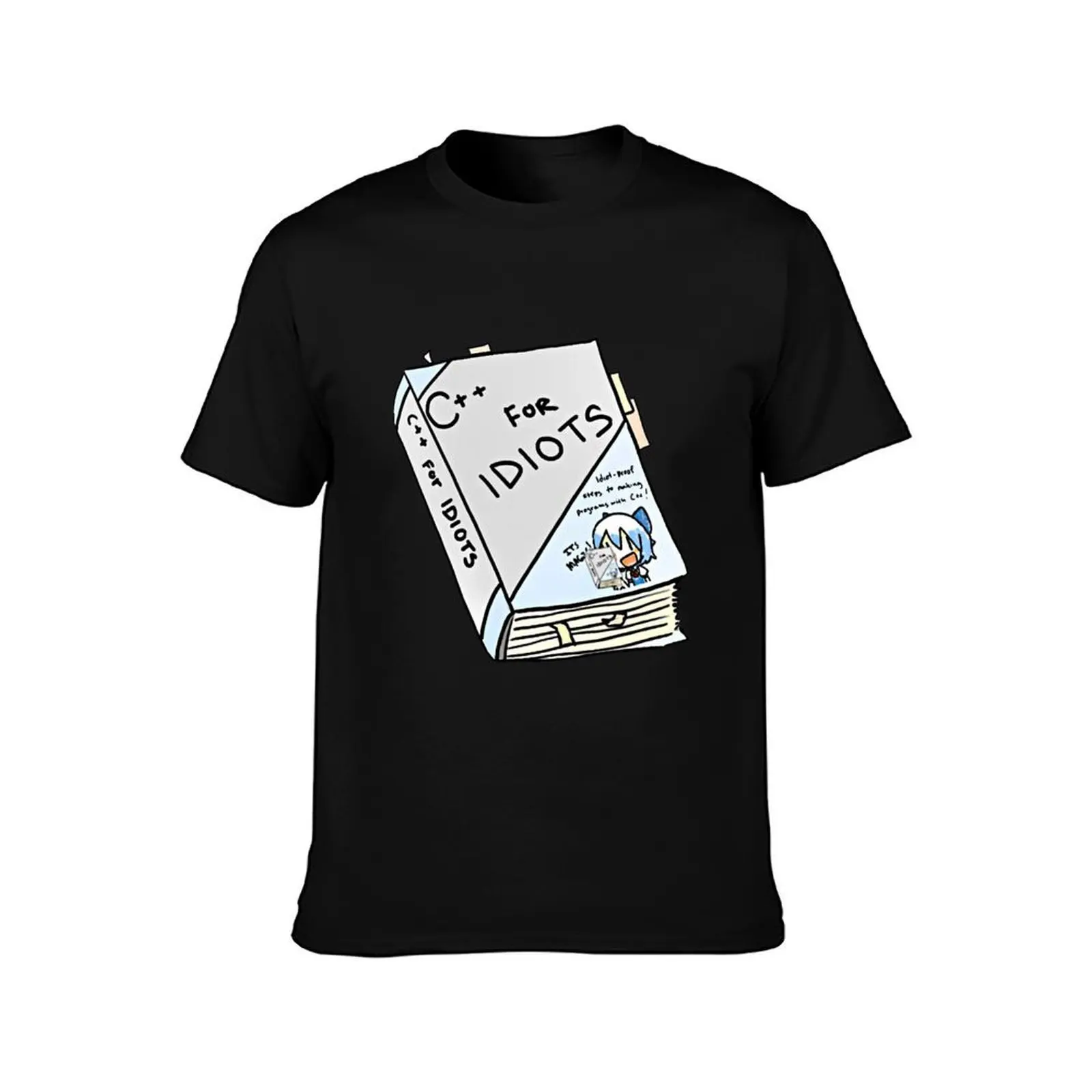 Cirno Plus Plus Programming Book ~ Touhou Meme T-Shirt Moisture Wicking Quick Dry Tee T-Shirt