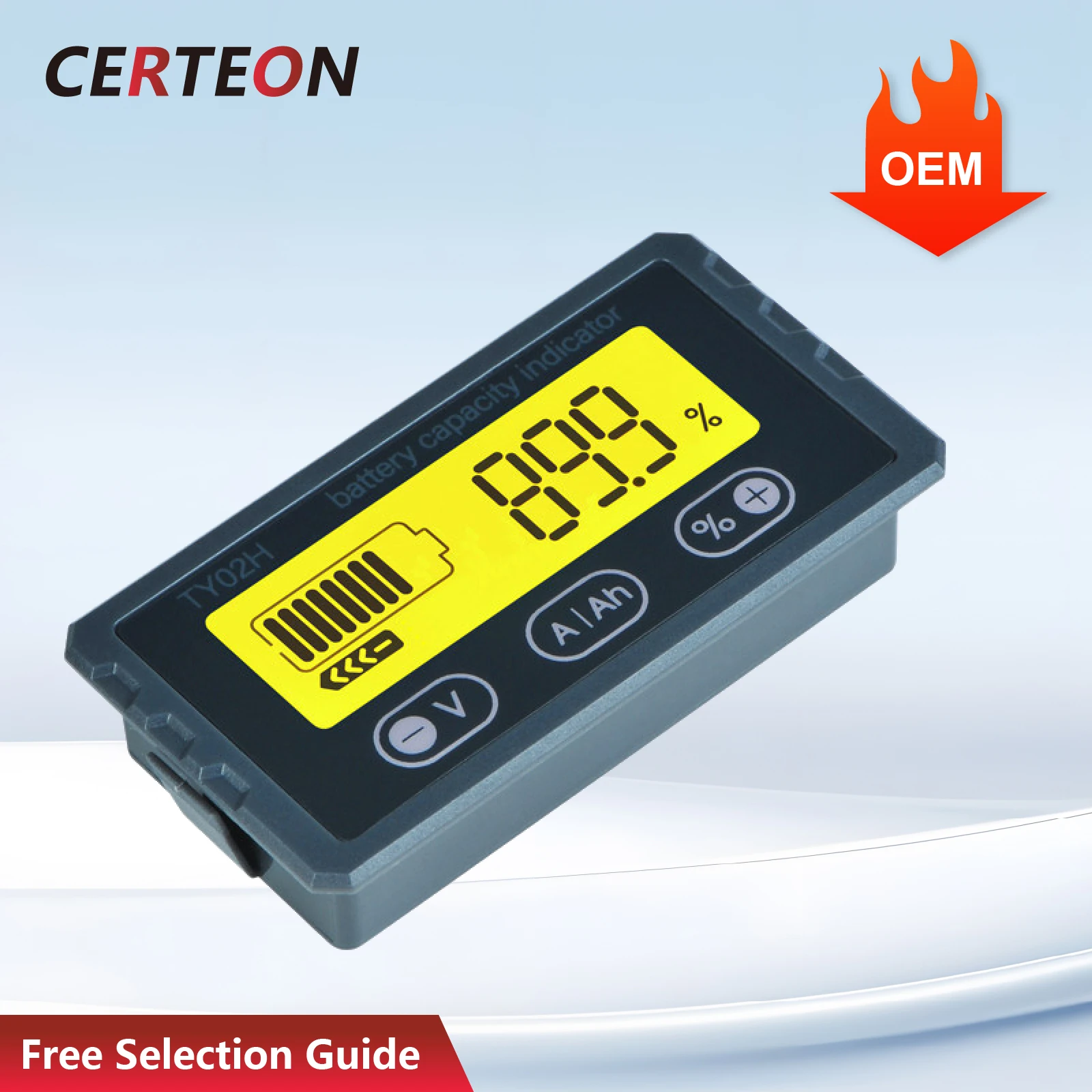 Energy Monitor Meter - TY23-2 Coulomb Meter 8 120VDC Battery