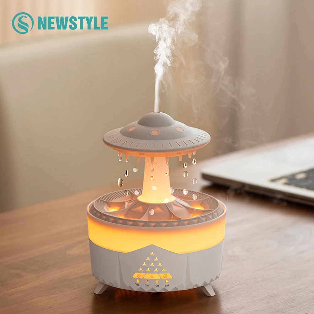 UFO Colorful Night Light Dimmable Gradient Lighting Humidifier Fine Mist Humidification Large Capacity Water Tank Aroma Diffuser