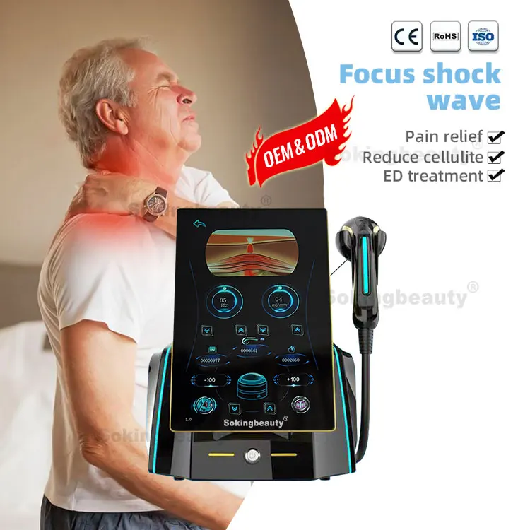 People and Animals Extracorporeal Focus Shock Wave Device Physiotherapy ED Treatment Focused Shockwave  Machine for Pain