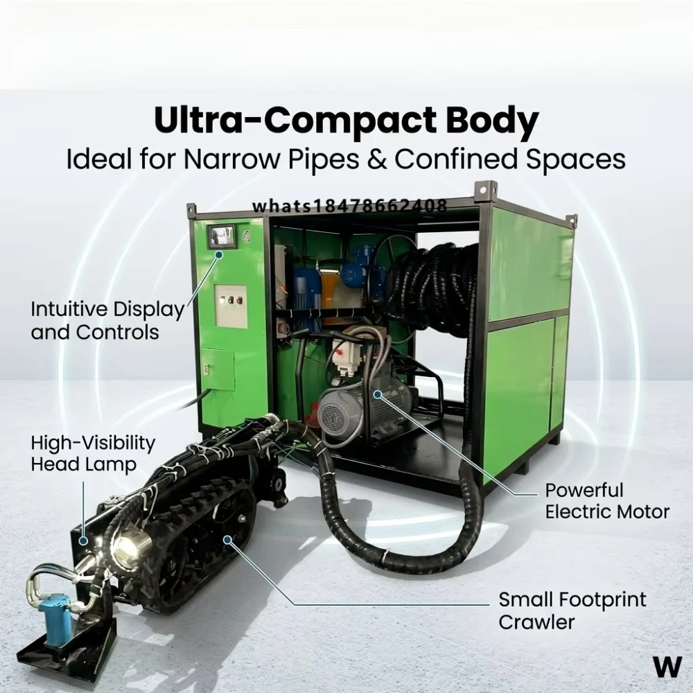 Explosion-proof Oil Tank Sludge Removal Robot Industrial Sedimentation Tank Cleaning System with Hydraulic Driven Auger