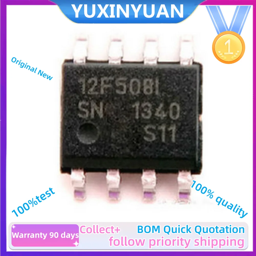 1PCS PIC12F508-I/SN 12F509 12F510 12F615 629 12F635 675 T E SOP8 YUXINYUAN