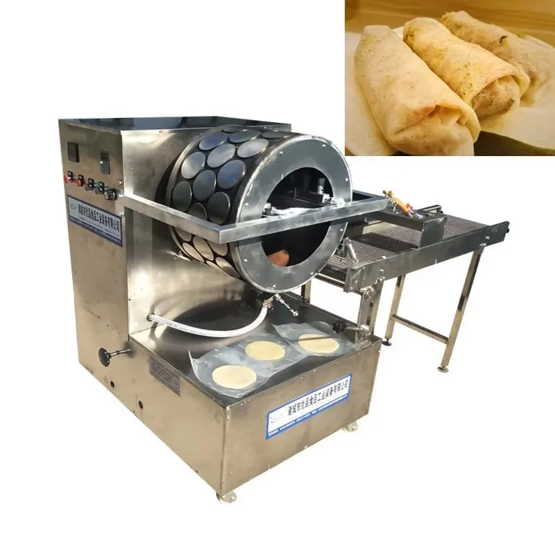 Industrial Flour Corn Mexican Tortilla Machine Taco Roti Maker Press Bread Grain Product Tortilla Making Machine Custom