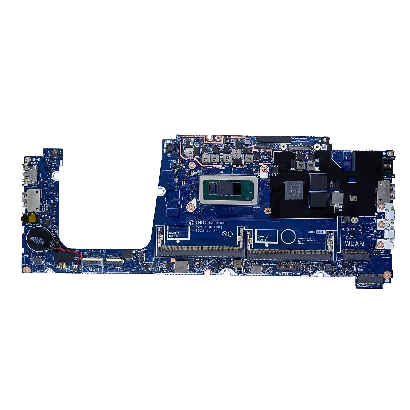 

Laptop Motherboard For Dell Precision 3480 with i5/i7 13th Gens CPU 4GB RTXA500 GPU Notebook Mainboard LA-M403P