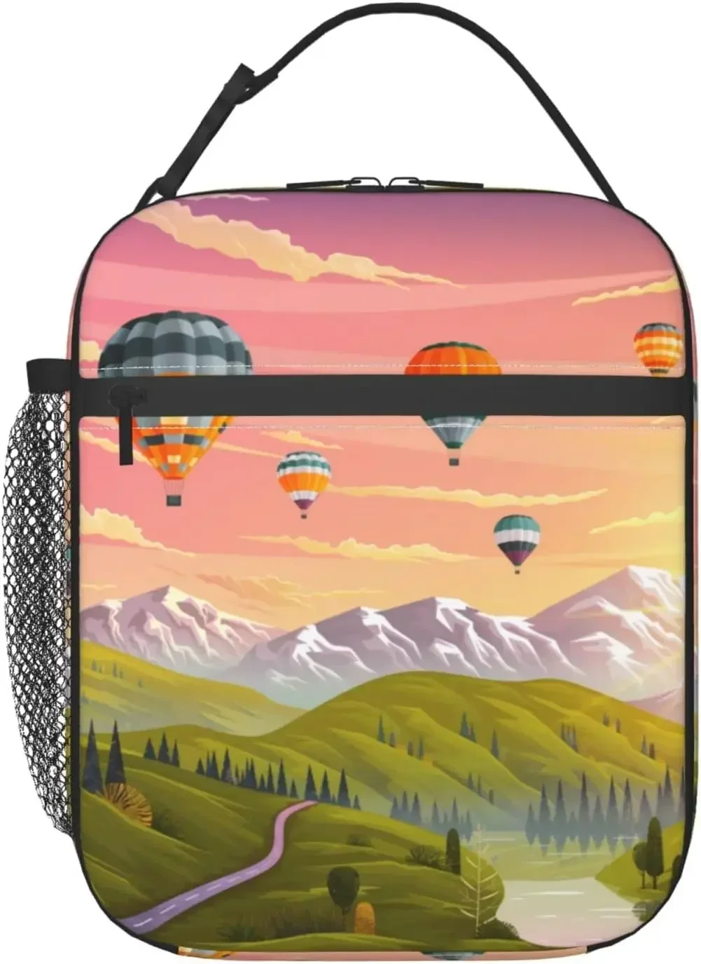 

Hot Air Balloon Reusable Lunch Box Insulated Leak Proof Lunch Tote With Portable For Work Office Picnic Camping Traveling