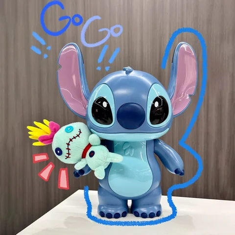 Autentico punto salvadanaio grande ornamento Disney Stitch periferia salvadanaio barattolo giocattoli per bambini regali per bambini maschili e femminili