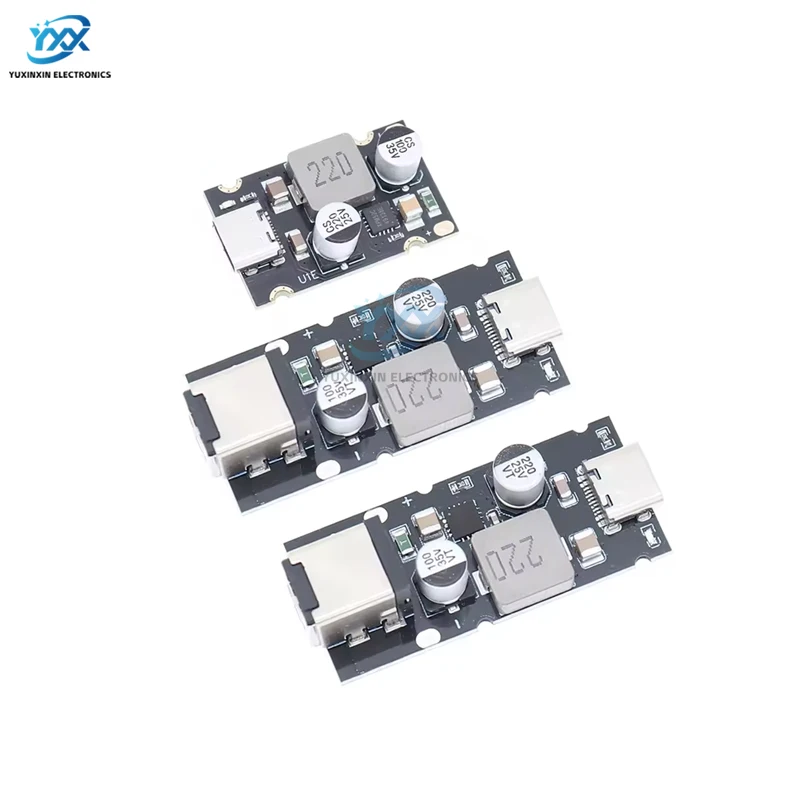 1PCS/3PCS QC4.0 QC3.0 PD 65W Type-C USB Fast Charging Adapter Module 8-32V 3.25A Step Down Power Supply for Apple Huawei SCP FCP
