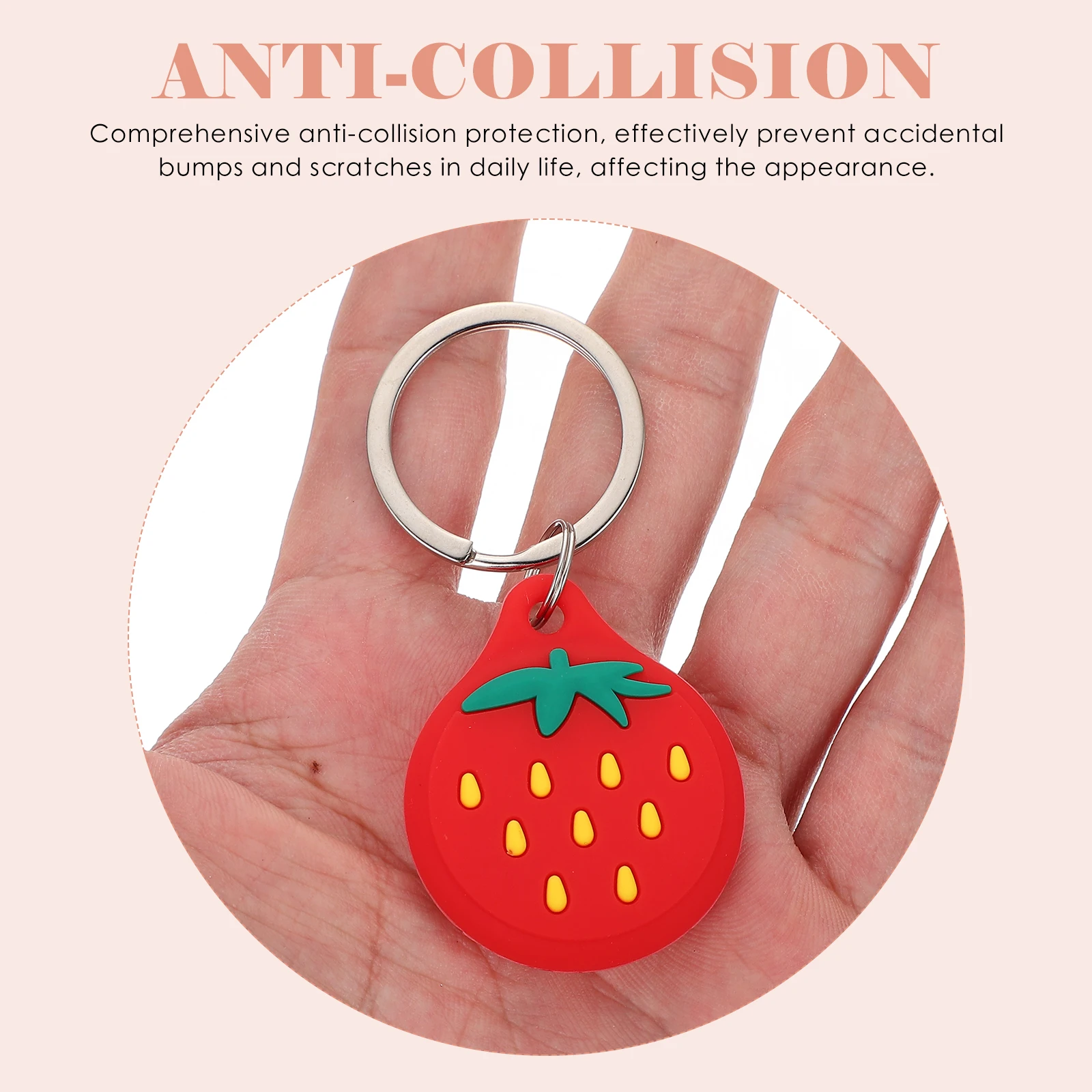 

2pcs Silicone Protector Anti-Scratch Cover Compatible For Airtags Durable Shockproof Smart Covers Anti-Lost