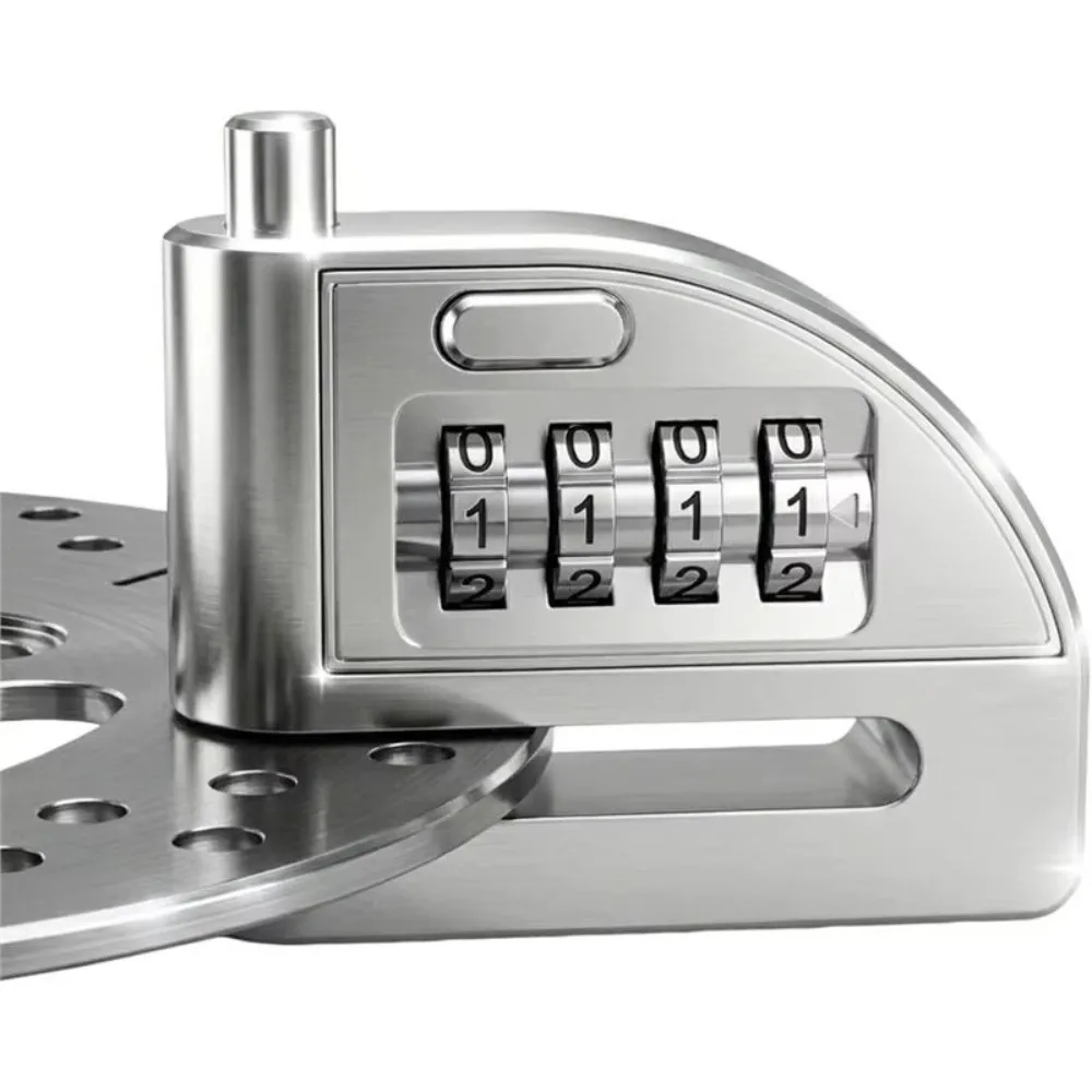 Alloy Steel Disc Brake Lock Anti-Cut Structure Portable Combination Lock One-Press Open Keyless Anti-Theft Lock Thickened Body