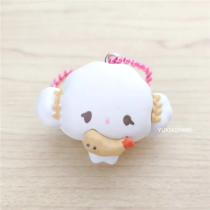 Cute Cogimyun Keychain Mascot Key Chain Cartoon Anime Clouds Kawaii Keychains Keyring Kids Toys for Girls Small Gift