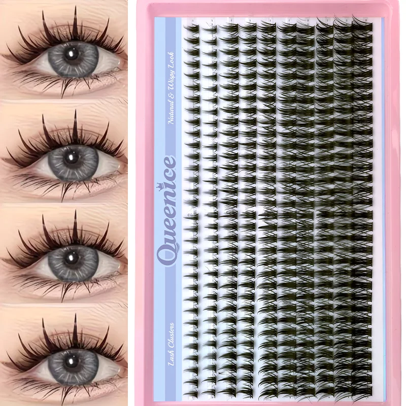 DIY Cluster-Wimpern 3D Natürliche und Anime-Style Künstliche Wimpern Wispy Spiky Einzelne Wimpernverlängerungen