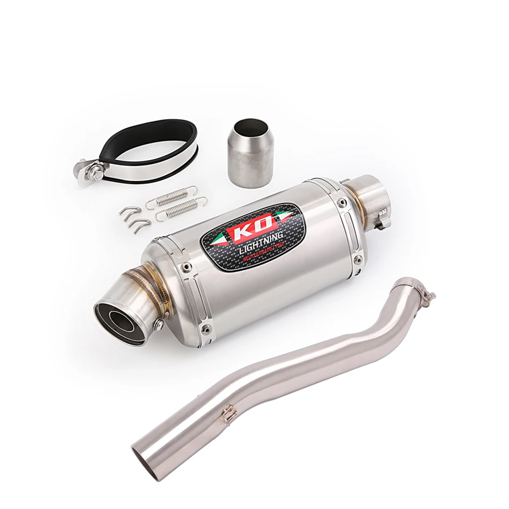 

Slip On For Honda CBR600 F4i 2001-2007 Motorcycle Exhaust System 51MM Middle Link Pipe Muffler Stainless Steel