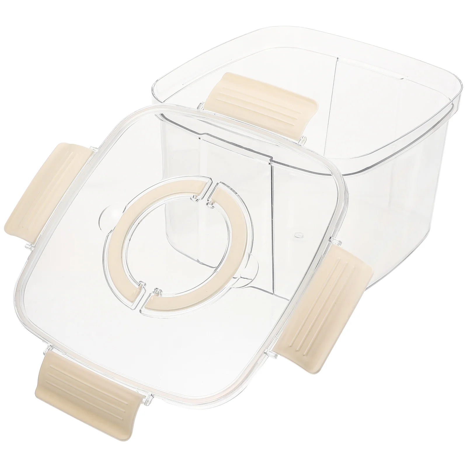 

Plastic Rice Container Storage Airtight Dispenser Kitchen Bulk Containers Cereal Flour Large Capacity Sturdy Material