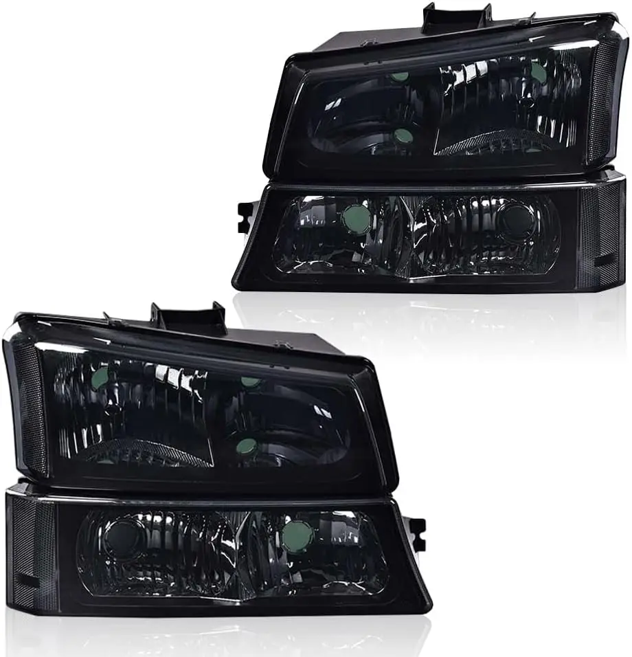 

Headlights Assembly Compatible with Chevy Silverado 1500 2500 3500 HD Models 2003-2006,Driver and Passenger Side,Compatible with