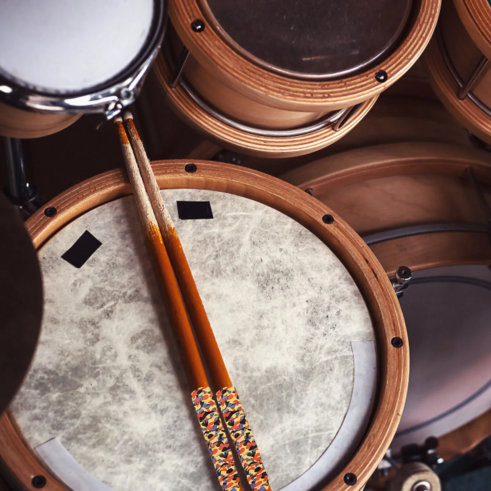 

6 Pcs Racket Drumstick Anti-slip Belt Tape Wraps Water Viscous Pu -sliding Cover