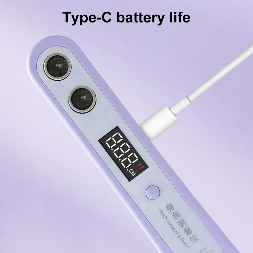 

Ultrasonic Digital Height Measuring Ruler High Accuracy Portable Height Measuring Device Electronic Height Ruler for Children