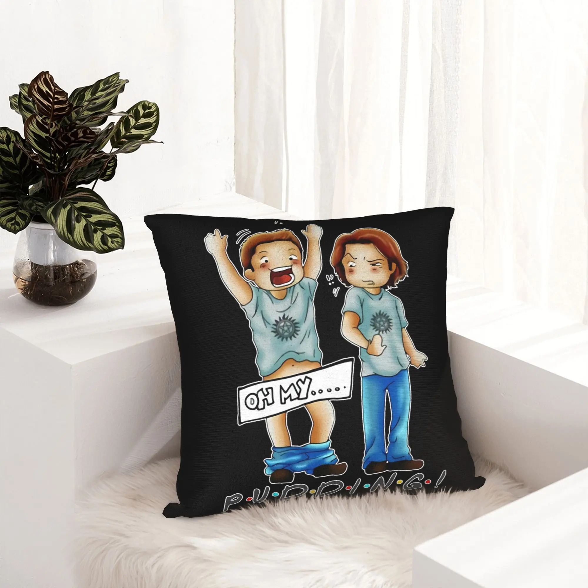 Pudding Dean Supernatural Pillowcase Double-sided Printing Polyester Cushion Cover Gift  Throw Pillow Case Cover Car Square