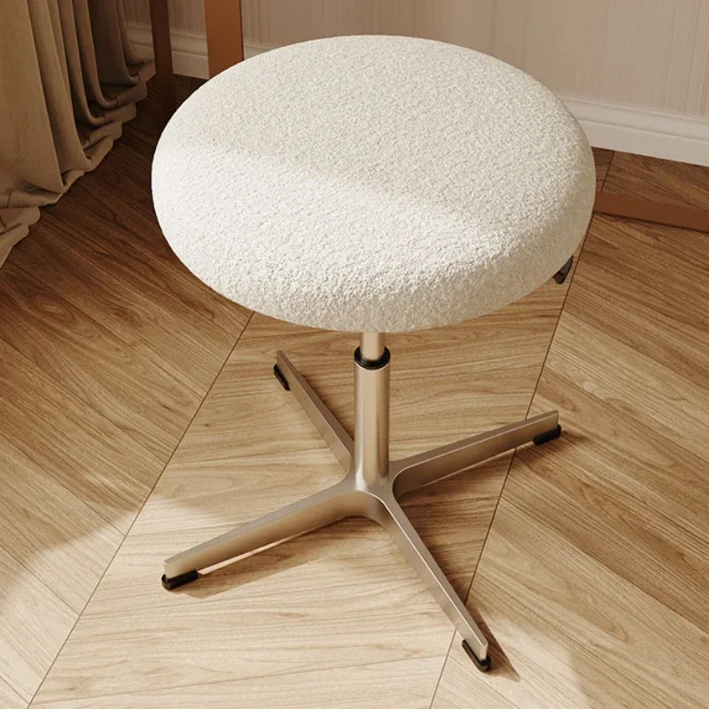 Modern Nordic Makeup Stool Adjustable Cashmere Bench High-Class Leather Seating Simple Elegant Vanity Chair